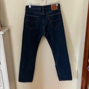 Levi's Dark Indigo Straight Jeans like new